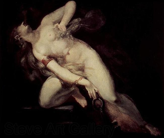 Johann Heinrich Fuseli Die Sunde, vom Tod verfolgt France oil painting art